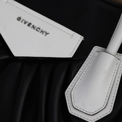 GIVENCHY Givenchy Antigona soft medium handbag leather black white silver metal fittings 2WAY shoulder bag tote