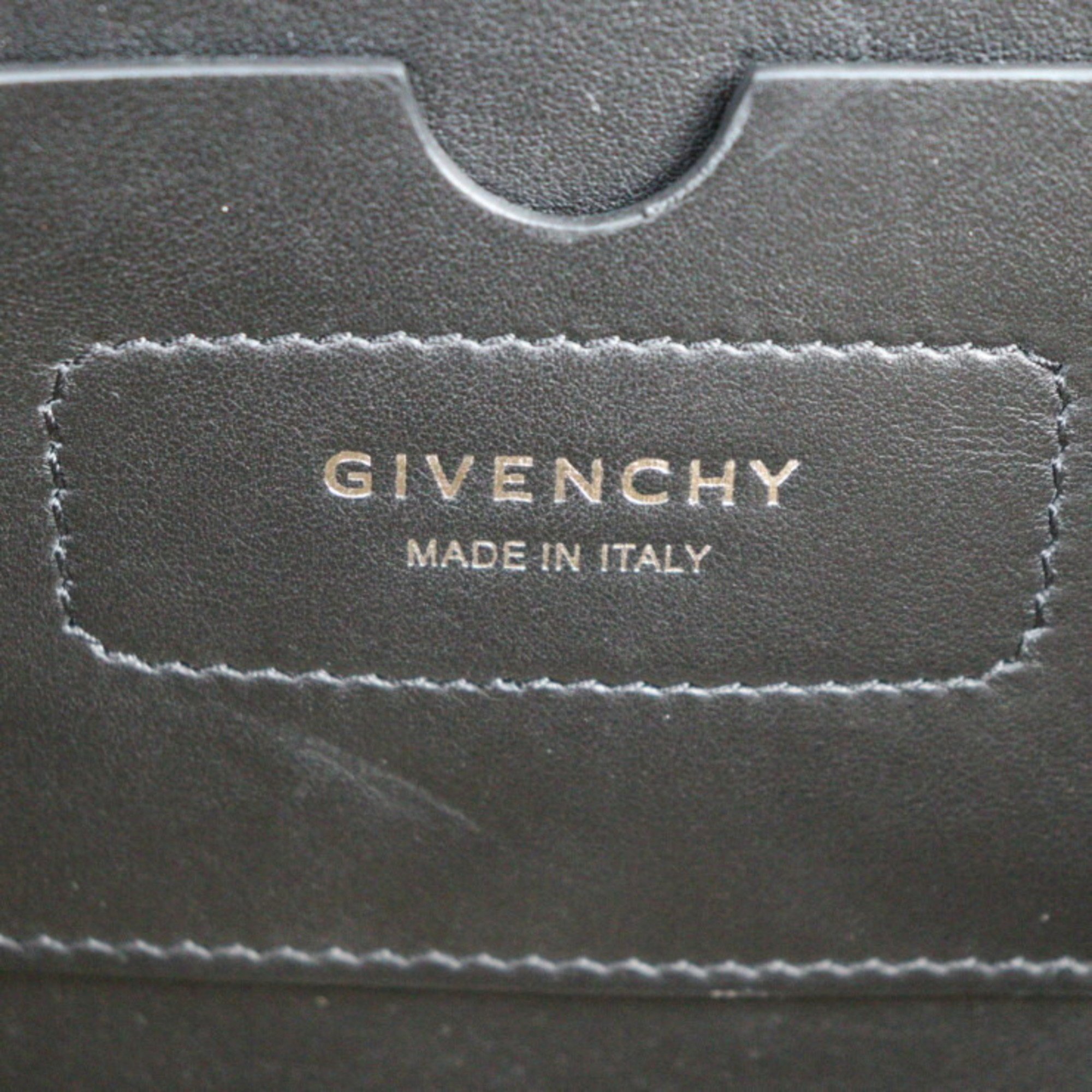 GIVENCHY Givenchy Antigona soft medium handbag leather black white silver metal fittings 2WAY shoulder bag tote