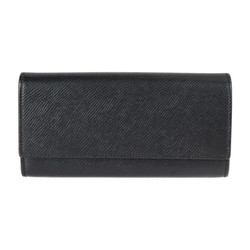 CELINE Celine large flap wallet bifold 10B563BEL calf leather black gold hardware long