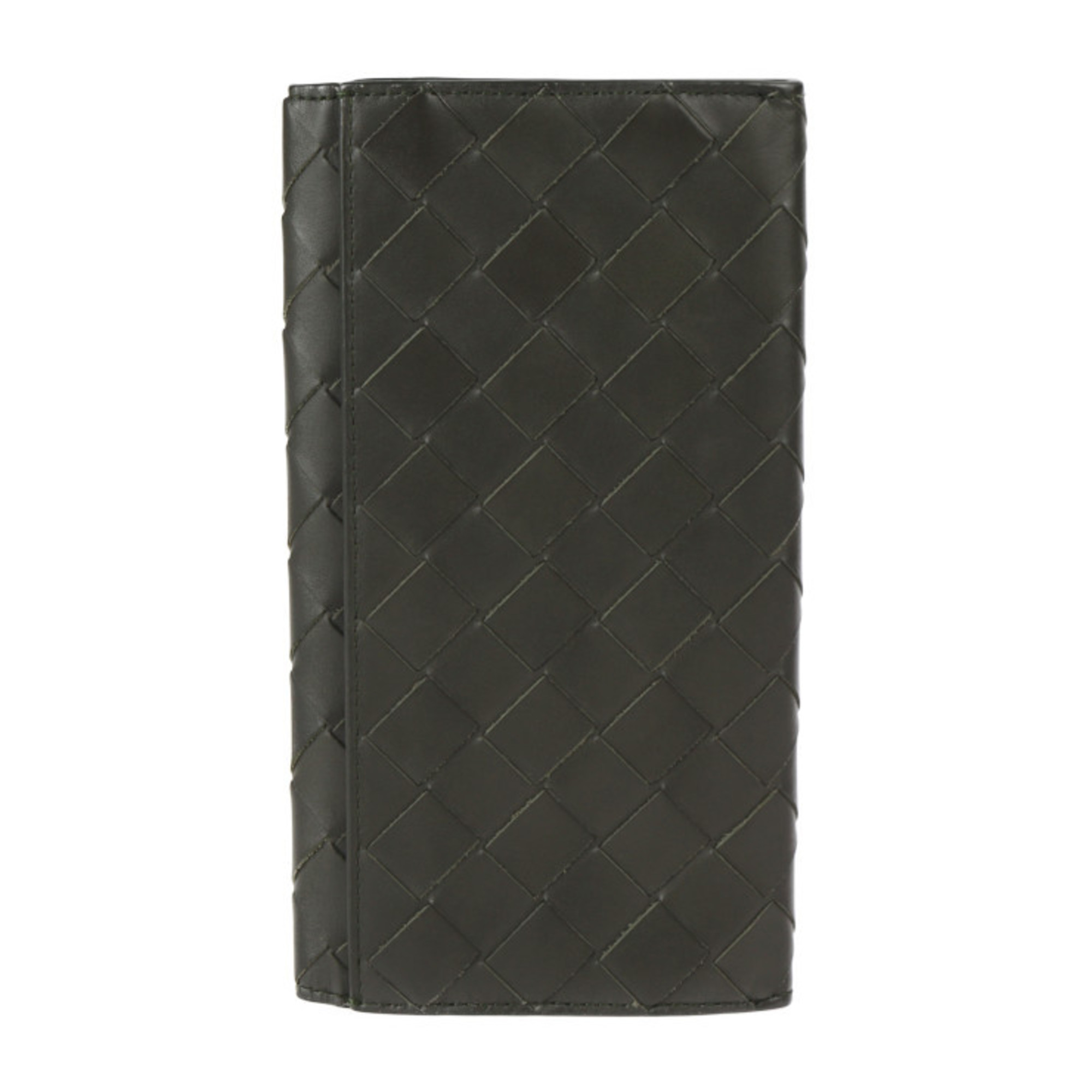 BOTTEGA VENETA Bottega Veneta intrecciato bi-fold wallet 635567 leather black pink bill compartment long