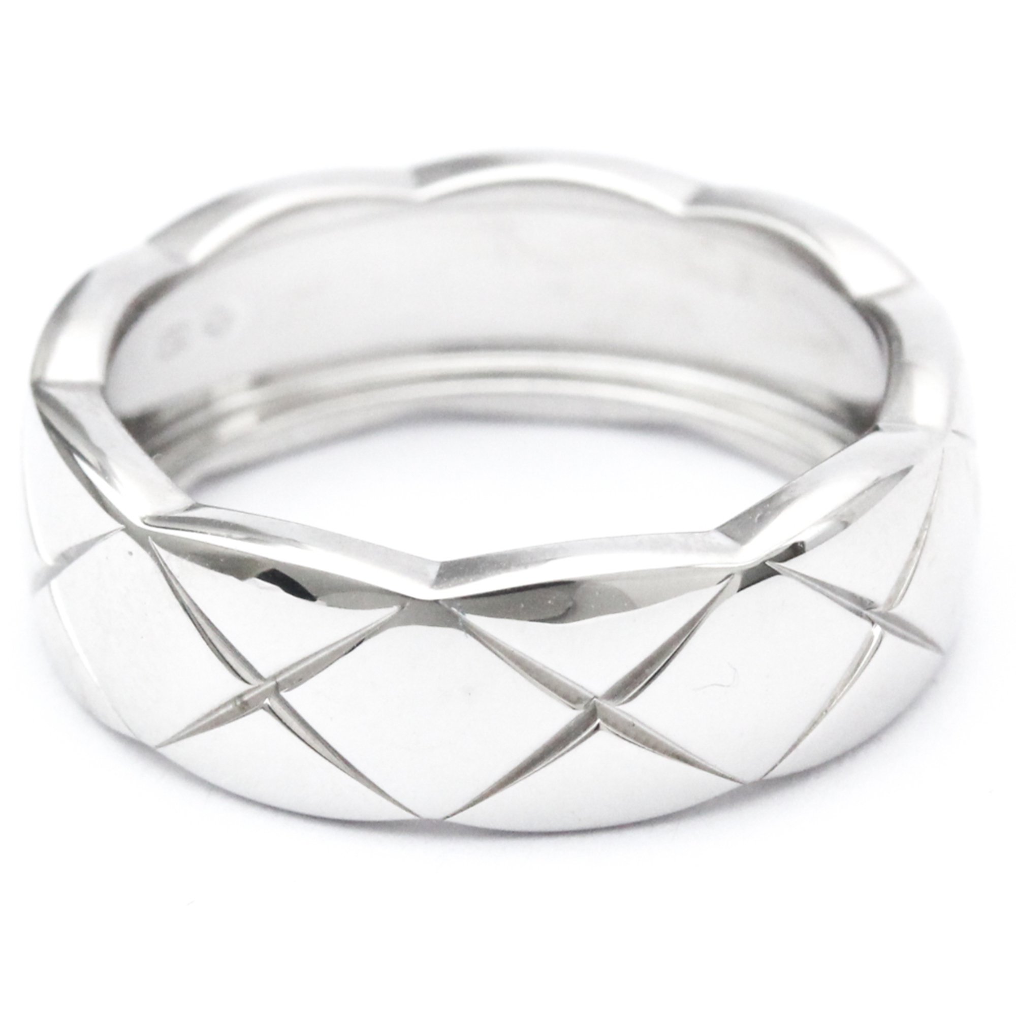 Chanel Coco Crush Ring White Gold (18K) Fashion No Stone Band Ring Silver