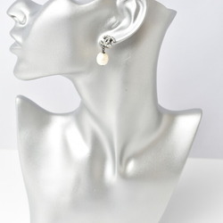 Chanel Earrings CHANEL CC Motif Coco Mark Swing Pearl Silver White | eLADY  Globazone