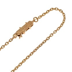 Cartier CARTIER C Heart Diamond Necklace 18K K18 Pink Gold Women's