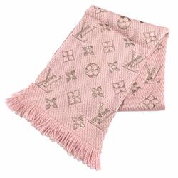 Louis Vuitton 413287 Escharpe Mania Monogram Muffler Wool Silk Women's