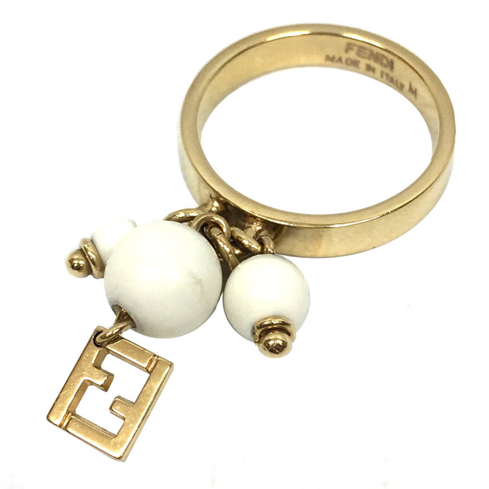 Fendi FENDI ring 8AJ858 M size about 15 FF beads | eLADY Globazone