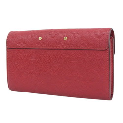 Louis Vuitton LOUIS VUITTON Monogram Implant Portefeuille Metis Long Wallet Scarlet M63728