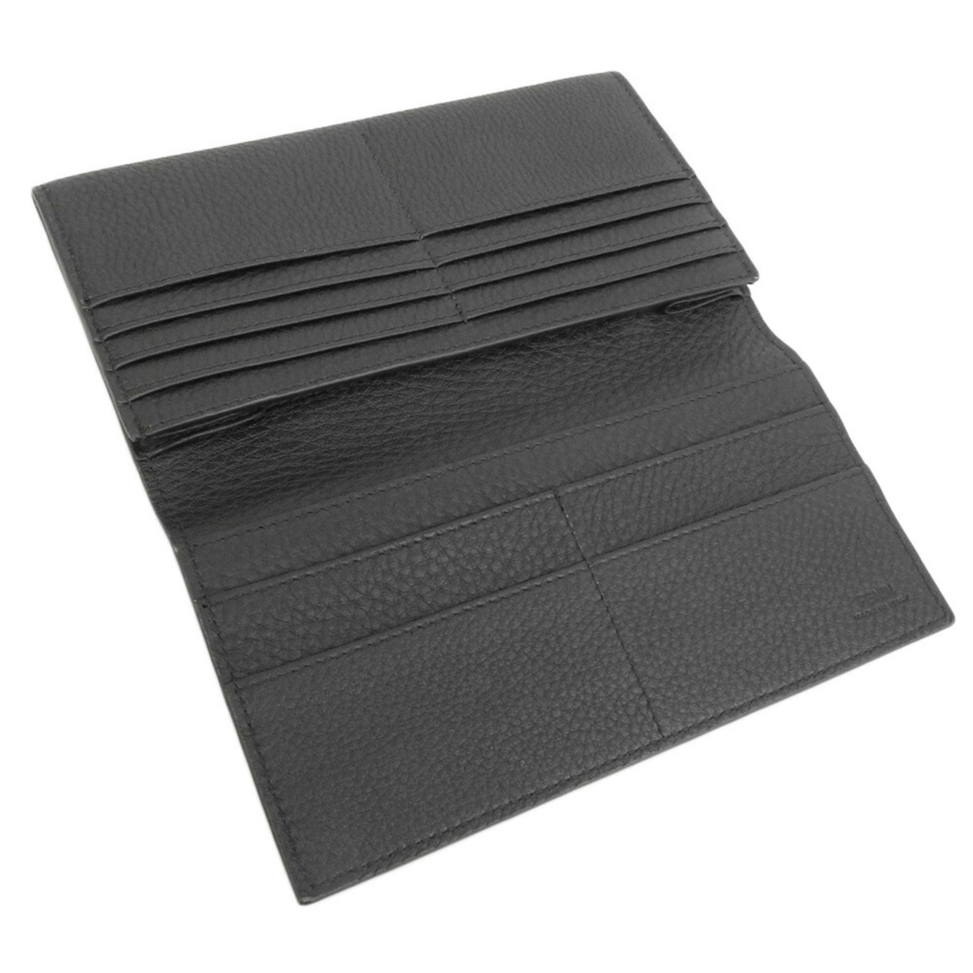 Fendi FENDI FF folio long wallet leather black
