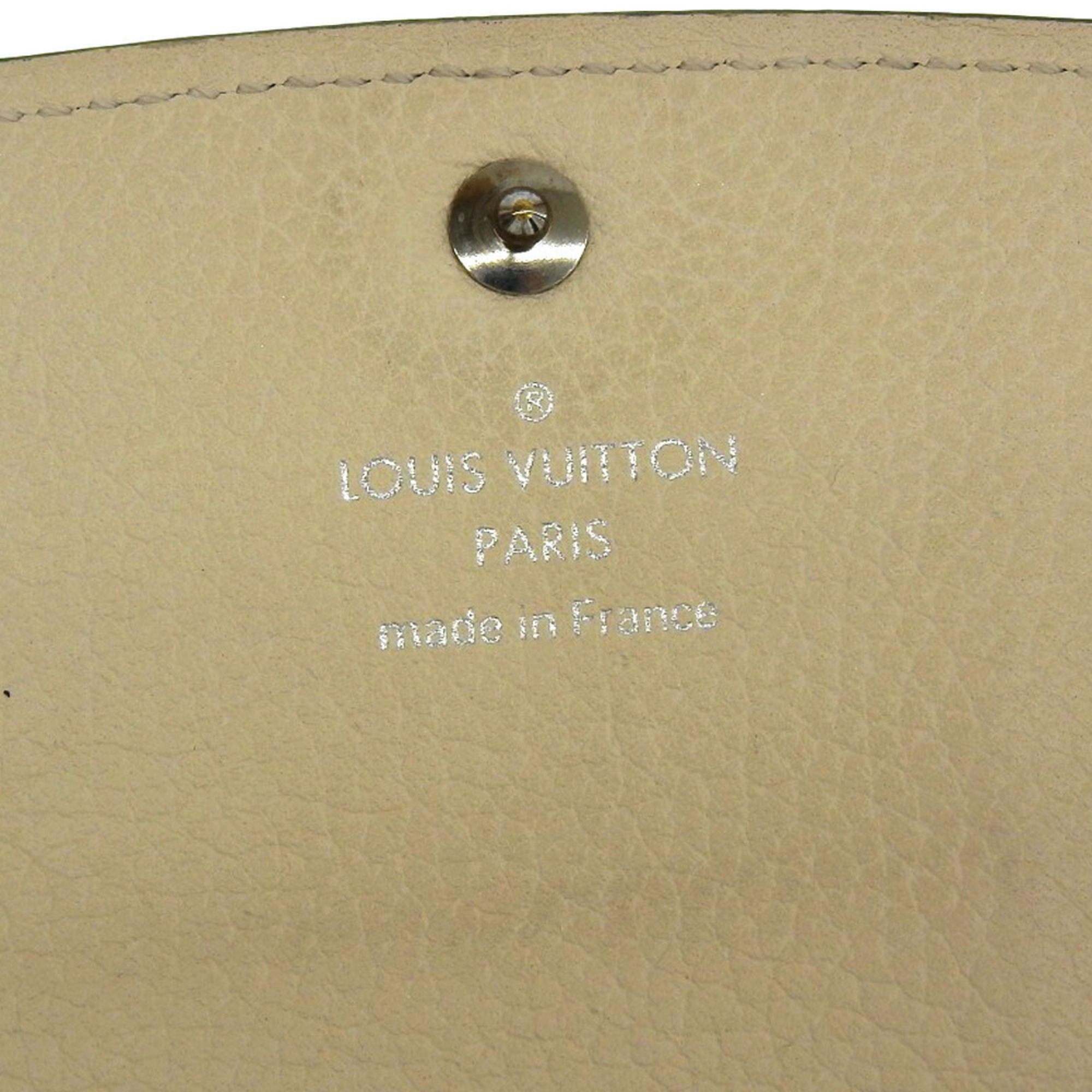 Louis Vuitton LOUIS VUITTON Monogram Mahina Portefeuille Iris Long Wallet Yvoire M60177