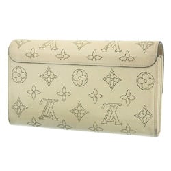 Louis Vuitton LOUIS VUITTON Monogram Mahina Portefeuille Iris Long Wallet Yvoire M60177