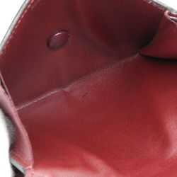 Cartier CARTIER coin purse case leather black