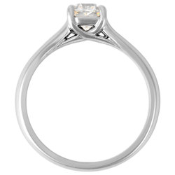 Tiffany Tiffany&Co Diamond 0.62ct(H/VS2) Lucida Ring Pt950 #10.5 Solitaire