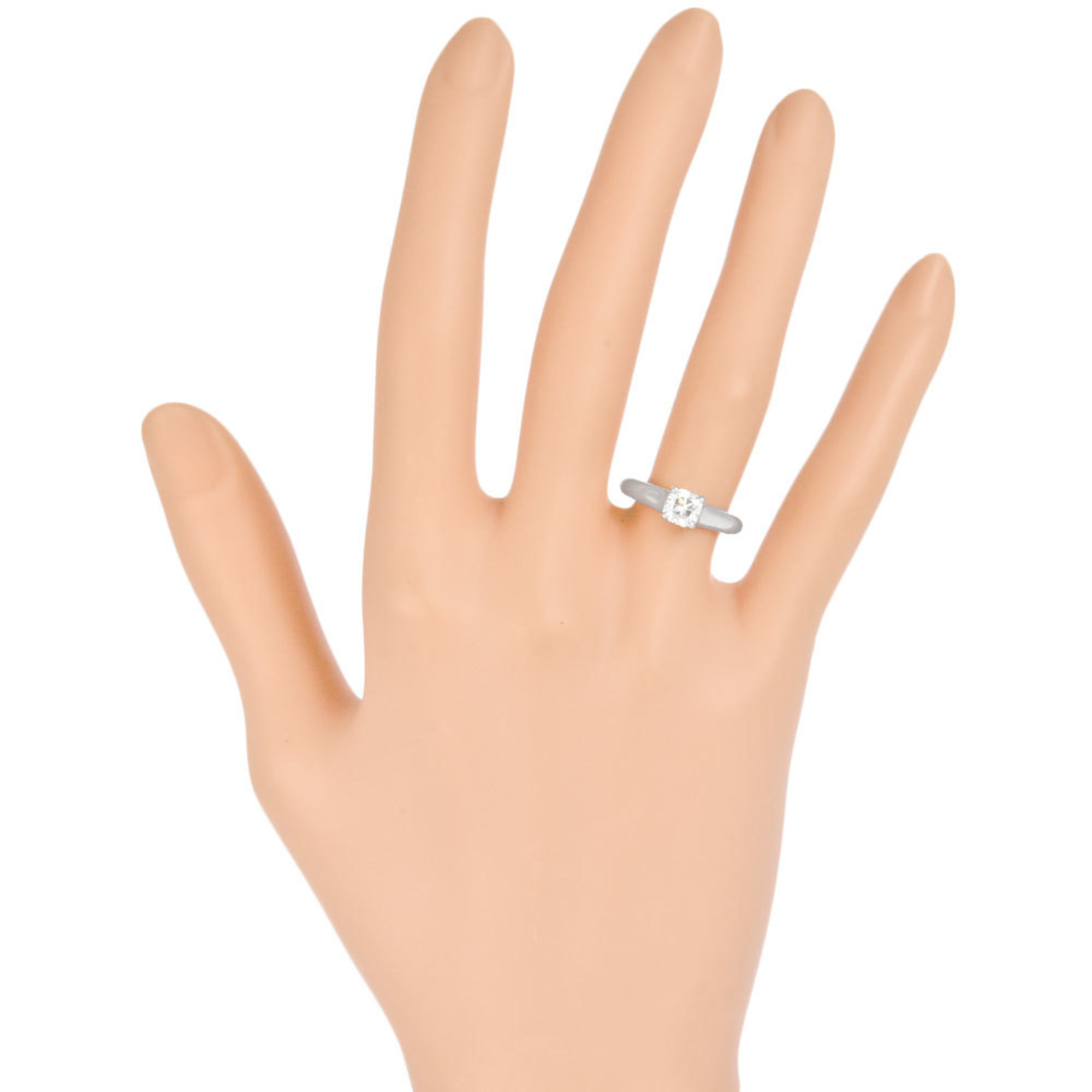Tiffany Tiffany&Co Diamond 0.62ct(H/VS2) Lucida Ring Pt950 #10.5 Solitaire