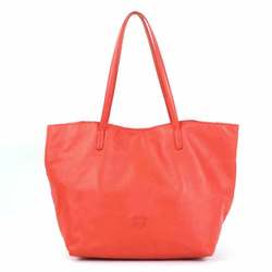 Loewe LOEWE shoulder bag tote anagram leather orange red ladies