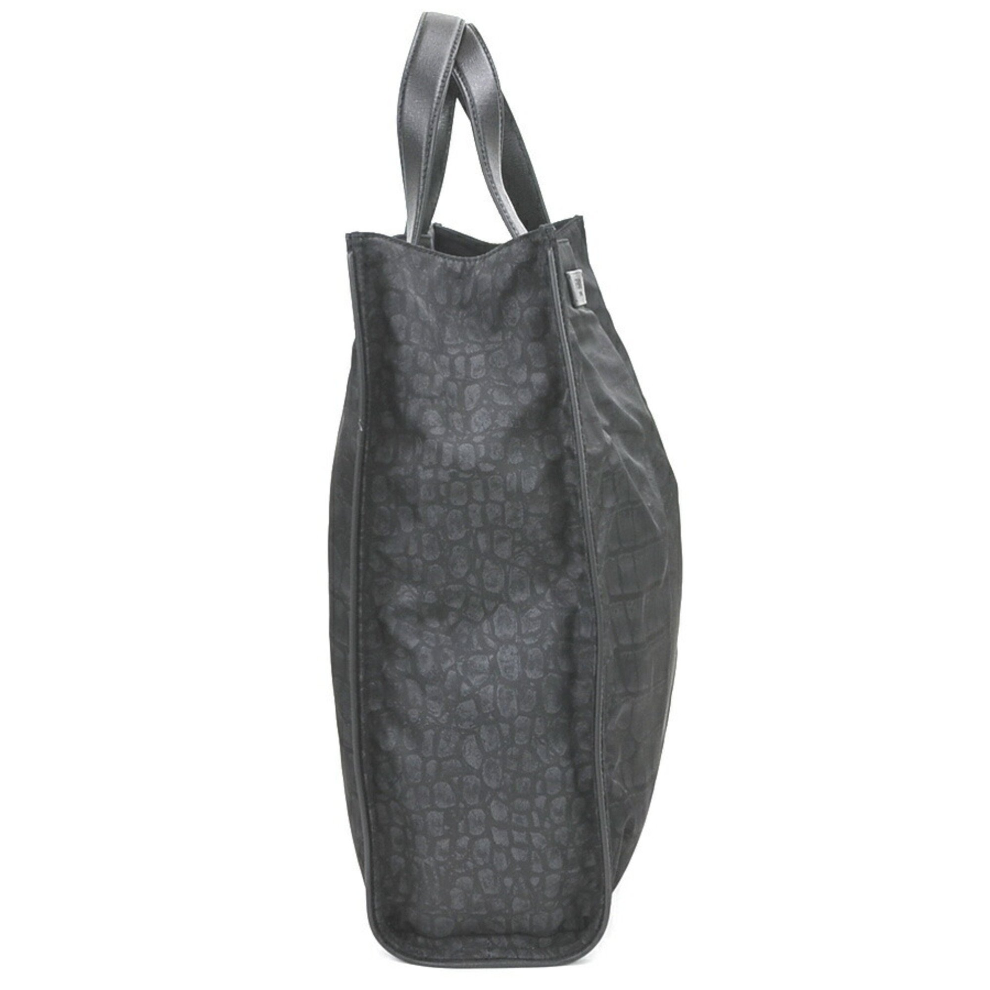 Fendi FENDI handbag tote bag nylon / leather black ladies