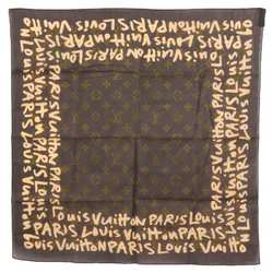 Louis Vuitton LOUIS VUITTON Bandeau Marfleur Scarf Silk Monogram Rouge  M76968