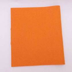 Hermes HERMES notebook cover felt orange silver unisex