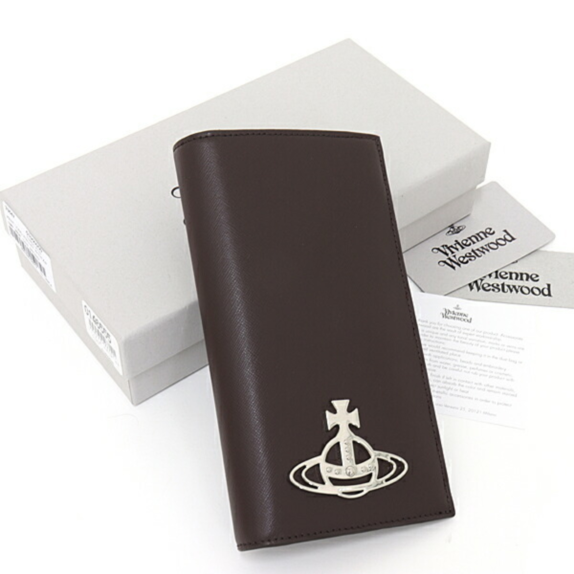 VIVIENNE WESTWOOD Vivienne Westwood long wallet leather 51050050 brown