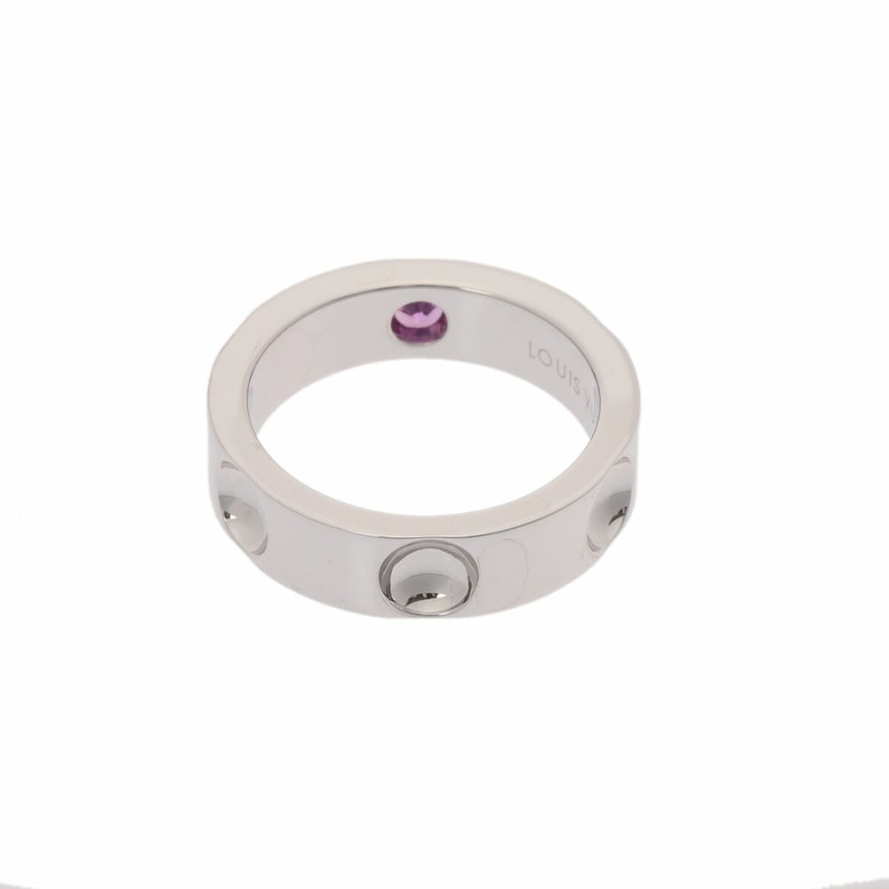 LOUIS VUITTON Louis Vuitton Petit Berg Emplant Ring #48 8.5 Women's K18  White Gold | eLADY Globazone