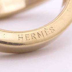 Hermes HERMES scarf ring BIJOUTERIE FANTAISE metal gold unisex
