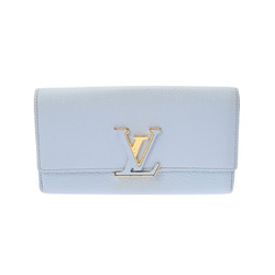LOUIS VUITTON Louis Vuitton Portefeuille Capucines Day Limited Blue O'Lamp  M69060 Women's Taurillon Leather Long Wallet