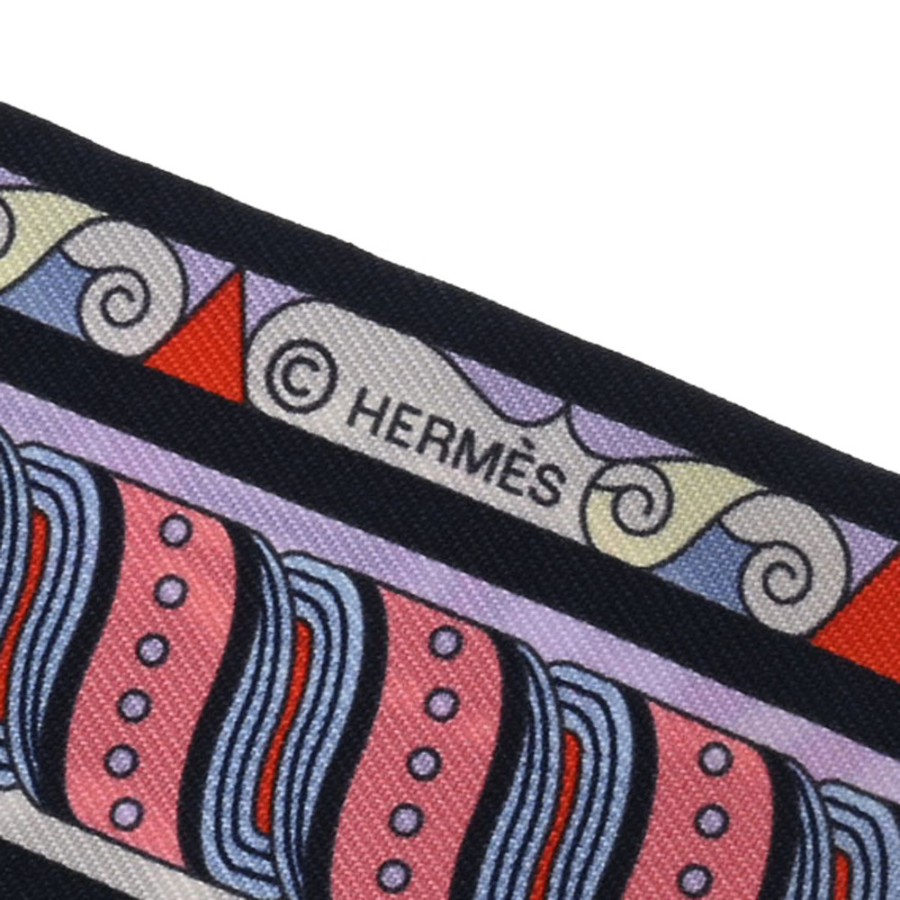 Hermes HERMES pocket square scarf muffler harness pattern silk 100