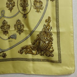 Hermes Carre 90 SESAME silk yellow ladies scarf