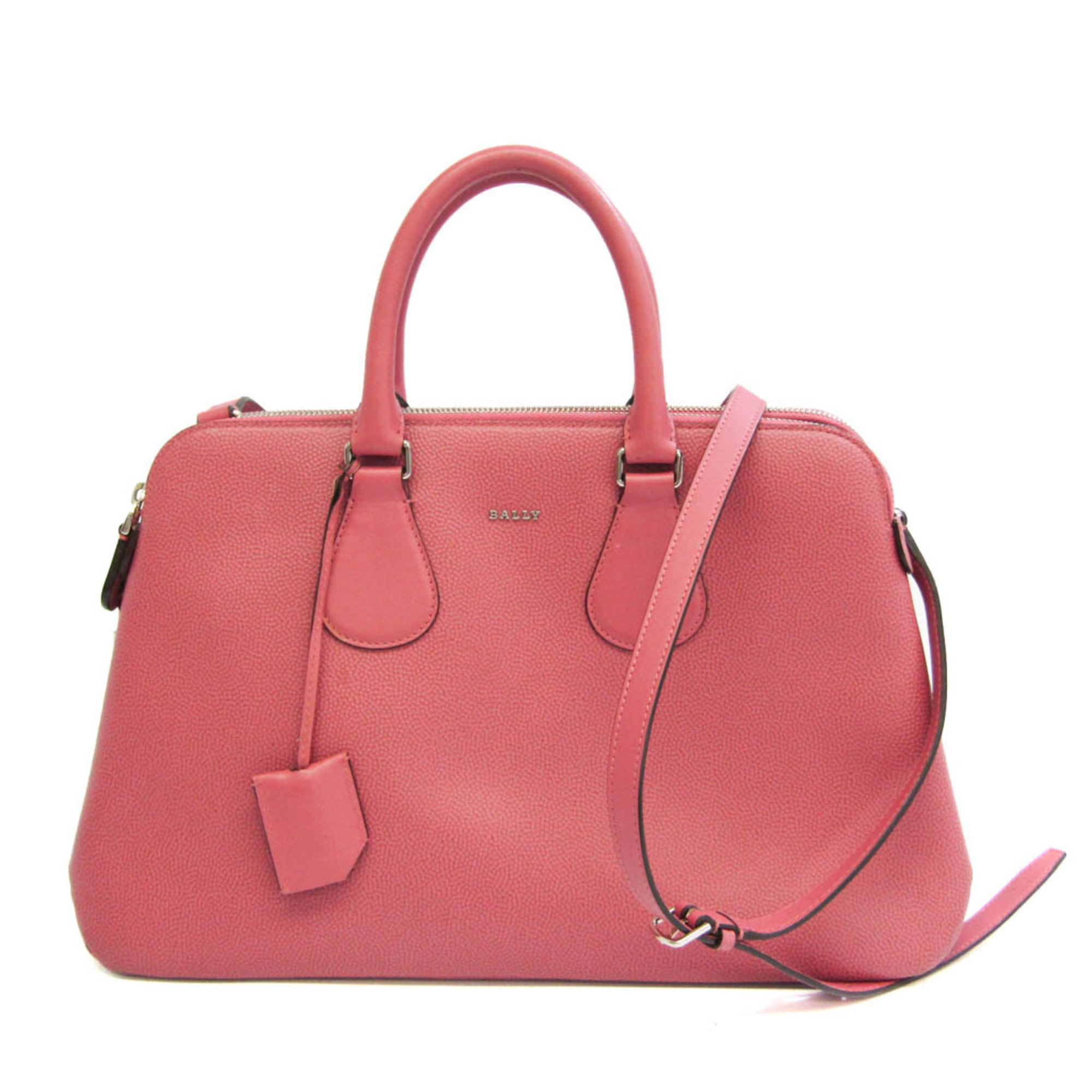 Bally Berkeley Women's Leather Handbag,Shoulder Bag Pink