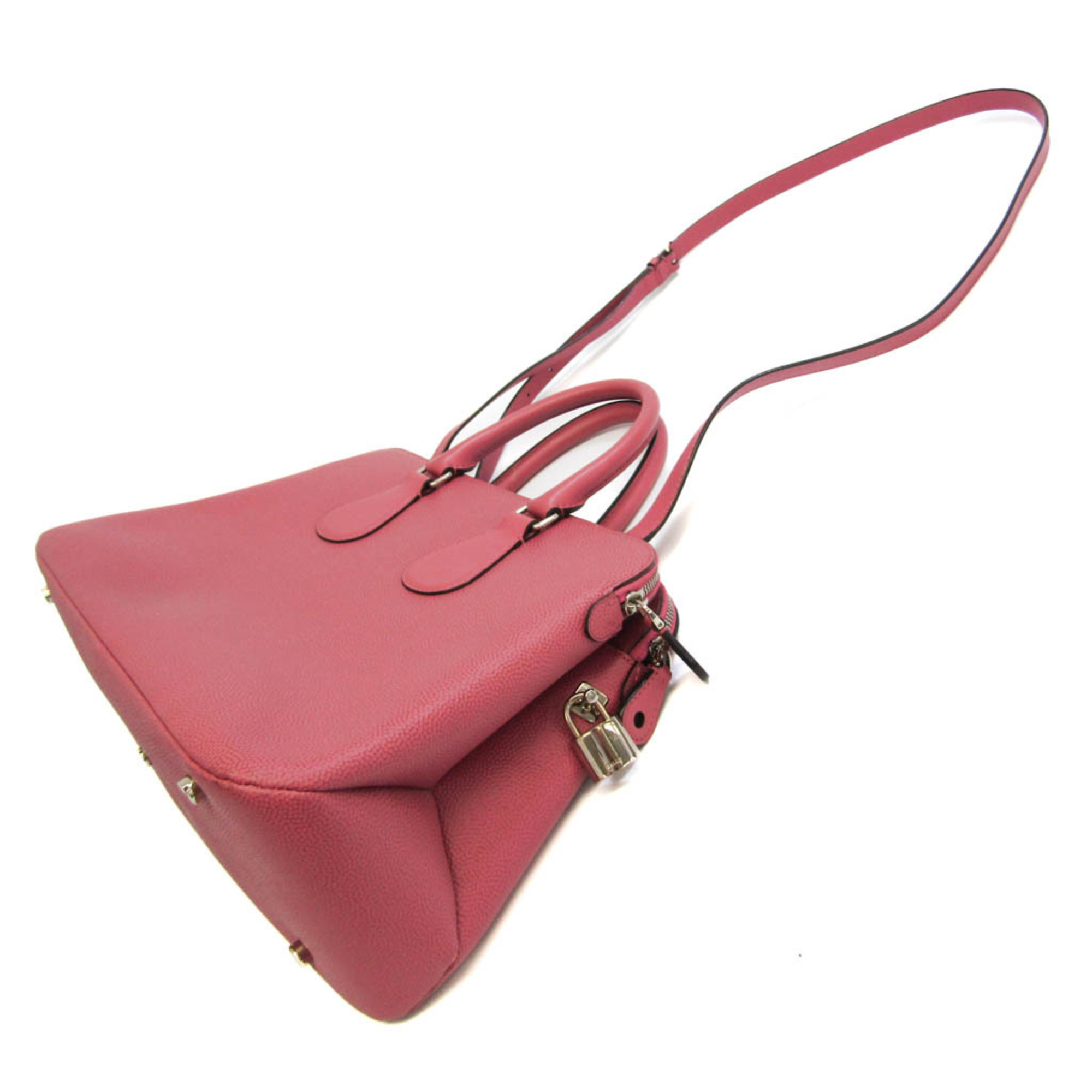 Bally Berkeley Women's Leather Handbag,Shoulder Bag Pink