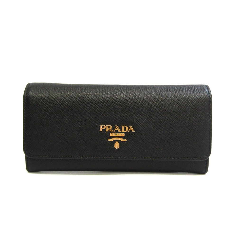 Prada Saffiano MULTIC 1MH132 Leather Wallet Black,Pink | eLADY Globazone