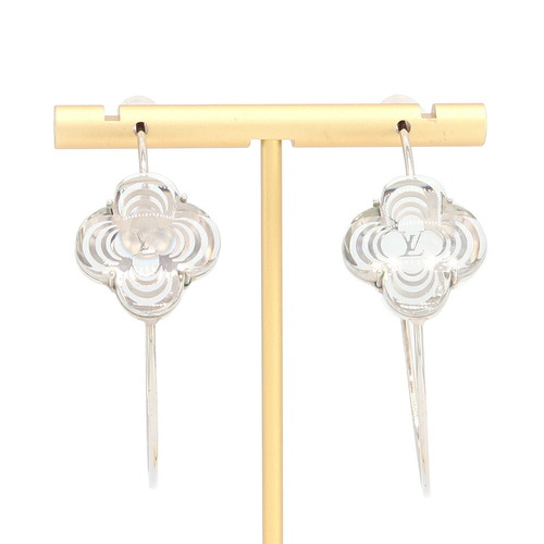 Louis Vuitton Earrings - 18ct White Gold Creoles Coeurs Hoop Earrings