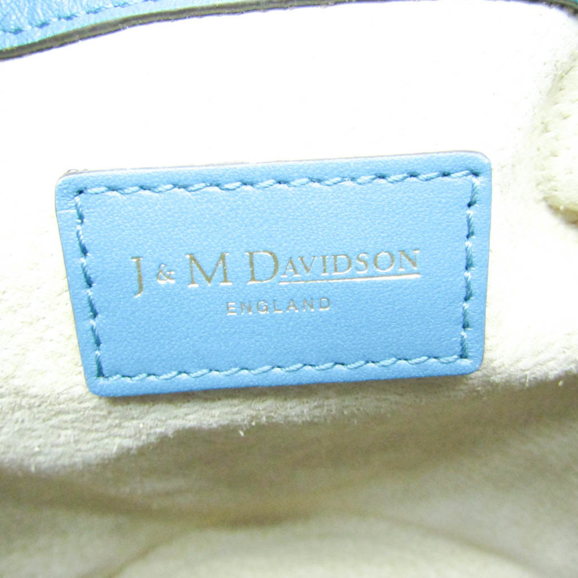 J&M Davidson Carnival M Women's Leather Shoulder Bag Blue Green