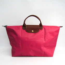 Longchamp Le Pliage L 1624 089 058 Women's Nylon,Leather Tote Bag Pink