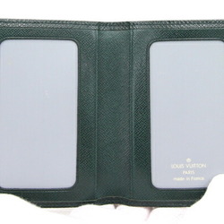 Louis Vuitton Pass Case Taiga Porto 2 Cult Vertical M30494 Episea Green Men's Card Business Holder LOUIS VUITTON