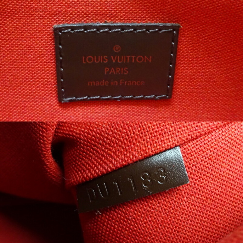 Louis Vuitton Bloomsbury Size PM Red N42251 Damier Ebene Canvas