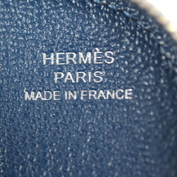 HERMES Hermes Remix Combine Duo Long Wallet Chevre Deep Blue Rose Ete Silver Metal Fittings L-shaped Zipper with Coin Case Y Stamp
