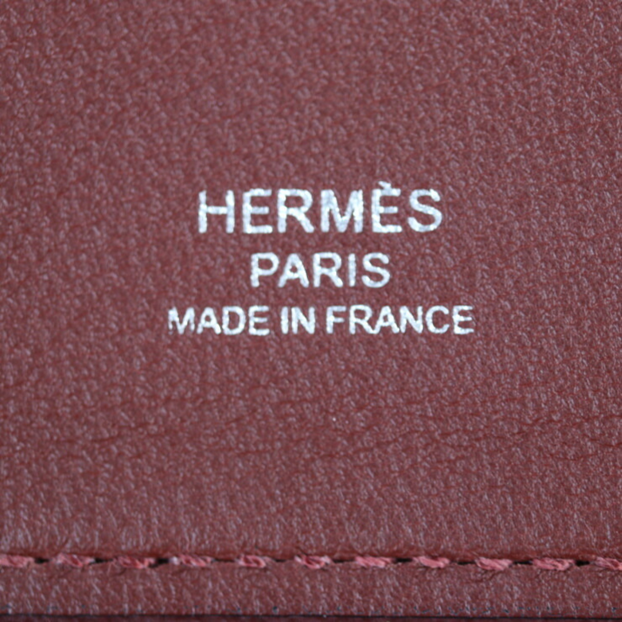 HERMES Hermes ALINE MINI Aline Mini Shoulder Bag Vaux Swift Rouge Ash Silver Hardware Pochette C Engraved