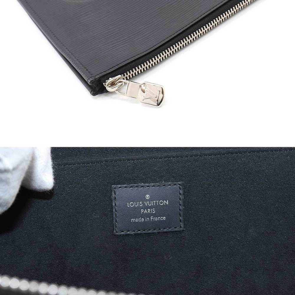 Louis Vuitton Clutch Bag Epi Supreme Pochette Jules GM Black Leather Men's  M67754
