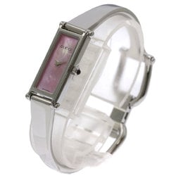 Gucci 1500L square face shell watch stainless steel SS ladies GUCCI