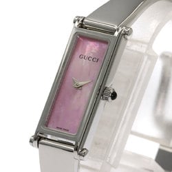 Gucci 1500L square face shell watch stainless steel SS ladies GUCCI