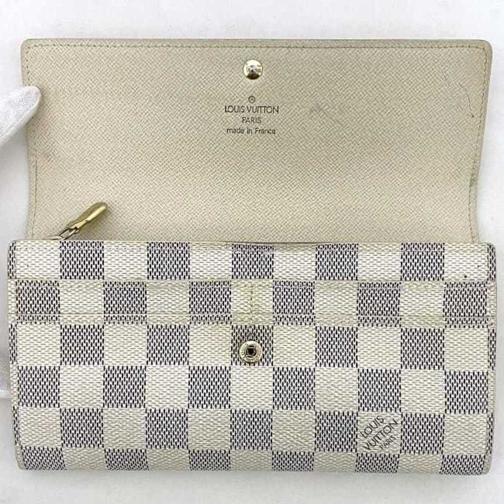 LOUIS VUITTON purse N61735 Portefeuille Sarah Damier Azur Canvas