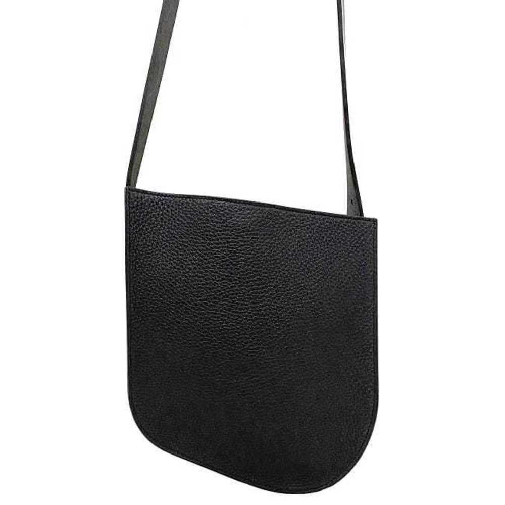 Hermes Shoulder Bag Perspective Black P Metal Fittings Pochette Leather  Togo Vash Hunter Palladium Z Engraved HERMES Women's