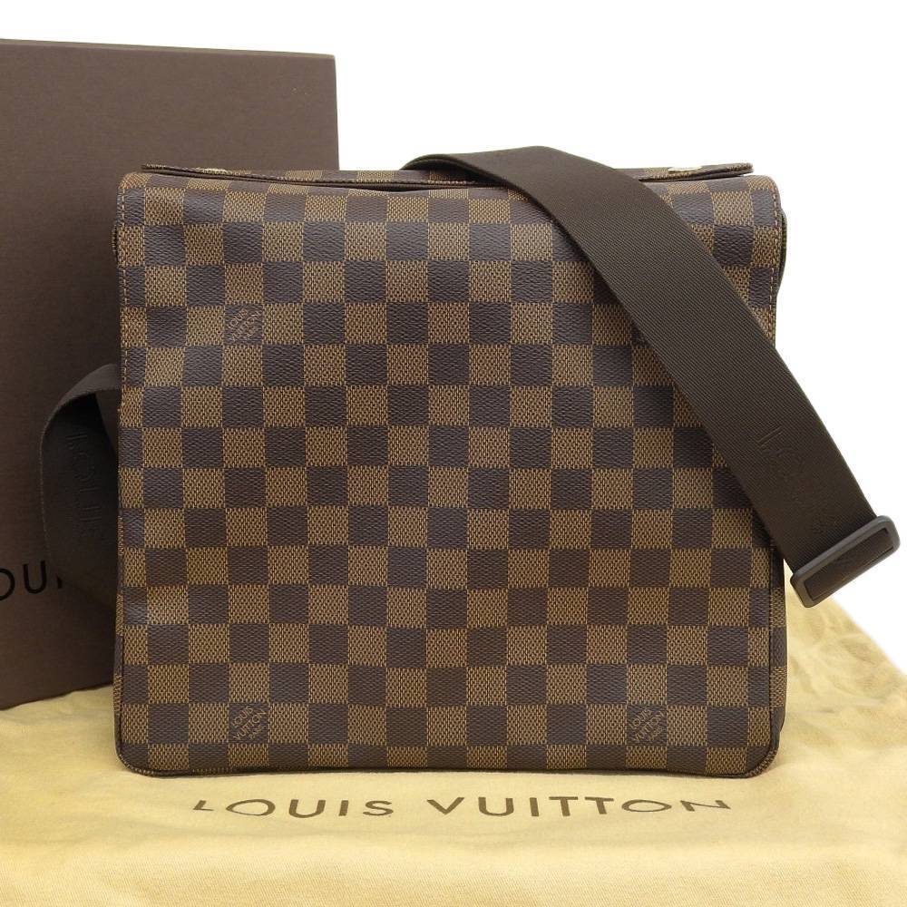 Louis Vuitton, Bags, Louis Vuitton Bag Damier Ebene Canvas Naviglio  Shoulder Messenger Bag