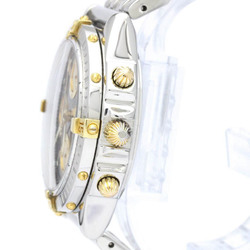 Polished BREITLING Chronomat 18K Gold Steel Automatic Watch B13352 BF559685