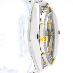 Polished BREITLING Chronomat 18K Gold Steel Automatic Watch B13352 BF559685