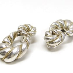 Tiffany twisted rope ring combination earrings K18YGx silver