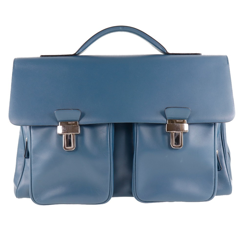 BALLY Barry leather blue men's business bag | eLADY Globazone