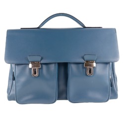 BALLY Barry leather blue men's business bag