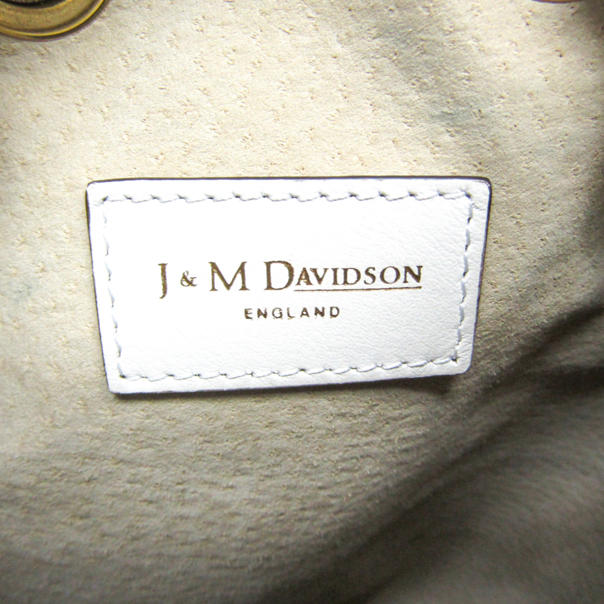 J&M Davidson Carnival L Women's Leather Shoulder Bag White