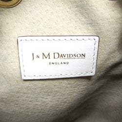 J&M Davidson Carnival L Women's Leather Shoulder Bag White