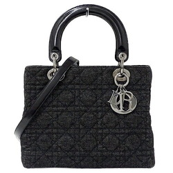 Christian Dior bag Lady's handbag shoulder 2way lady medium black